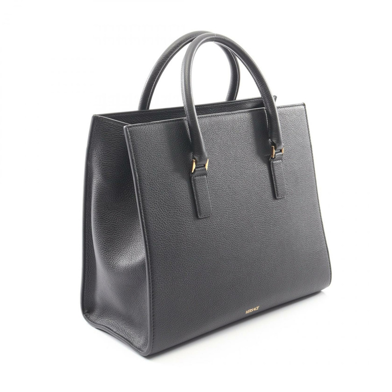 范思哲 (VERSACE) VIRTUS 手提單肩包,黑色真皮,二手女款-1