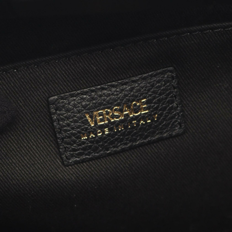 范思哲 (VERSACE) VIRTUS 手提單肩包,黑色真皮,二手女款-3