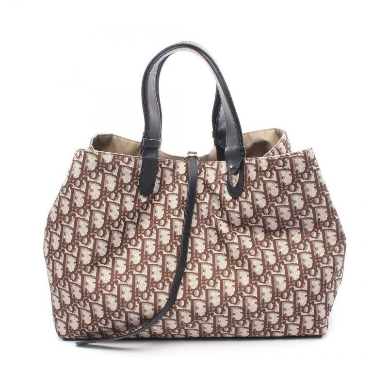 Christian Dior Toujours 大斜向手袋 M2820OZBP 帆布皮革 米色-4