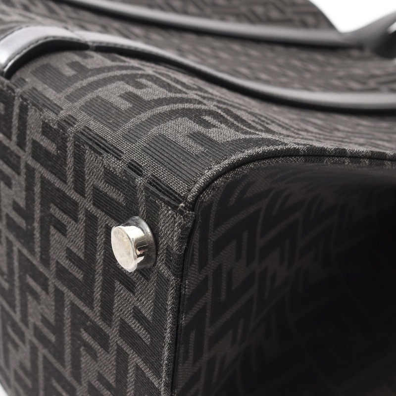 FENDI FF提花手提單肩斜背包 7VA390 帆布皮革 二手-4