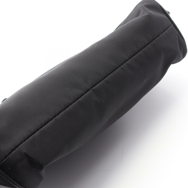 PRADA 手提包/手拿包/尼龍/Saffiano 皮革/黑色三角 logo/二手女款-7