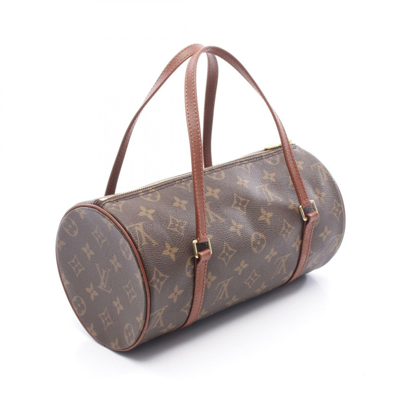 路易威登 Papillon 26 Old 手提包 M51366 Monogram 帆布皮革棕色二手-1