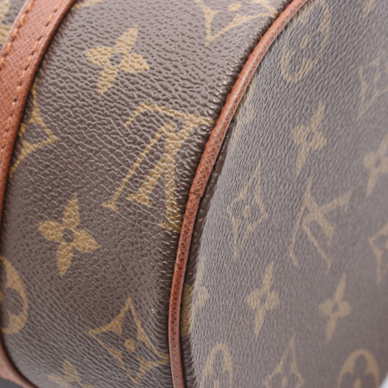 路易威登 Papillon 26 Old 手提包 M51366 Monogram 帆布皮革棕色二手-6