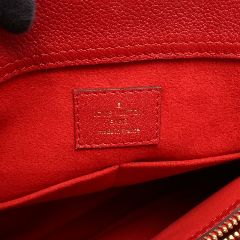 路易威登 Pallas 購物單肩手提包 M51197 Monogram 棕色紅色二手 LV-3