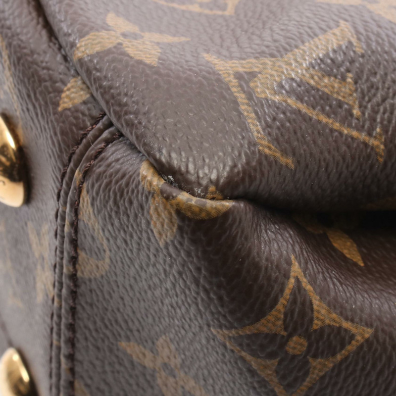 路易威登 Pallas 購物單肩手提包 M51197 Monogram 棕色紅色二手 LV-5