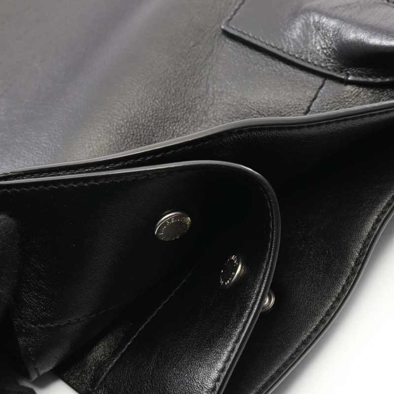 SAINT LAURENT PARIS Rive Gauche 手提包 587273 黑色皮革 二手 男士-4