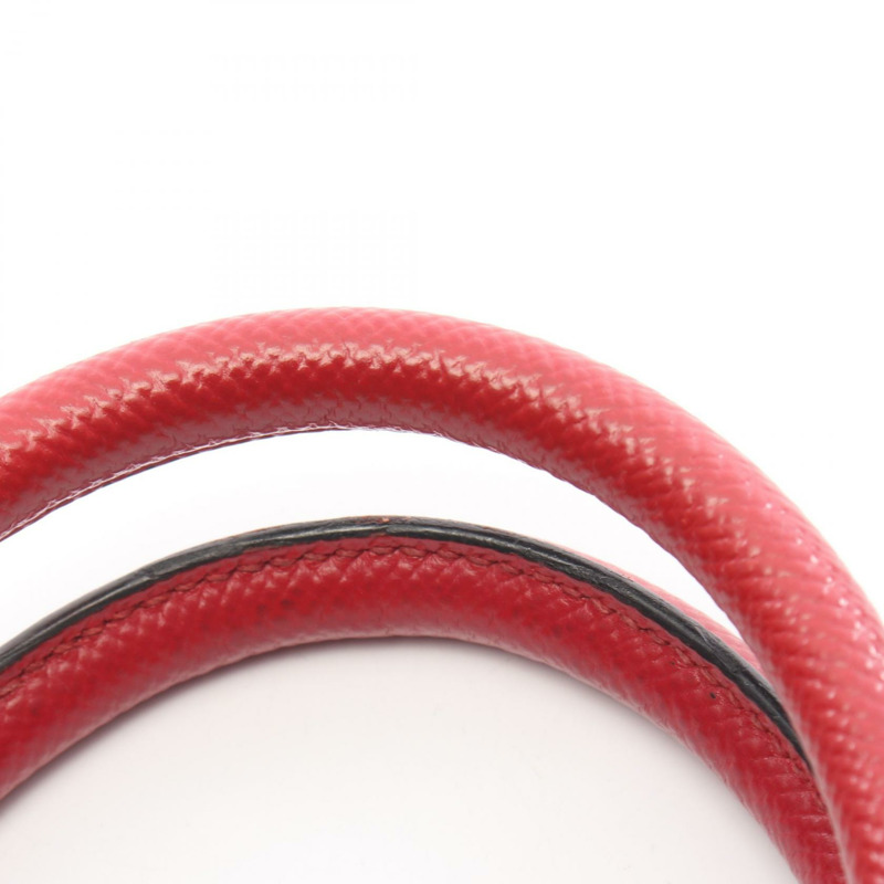 PRADA SAFFIANO CUIR 肩挎斜背包 BL0907 紅色皮革 二手 女士-5