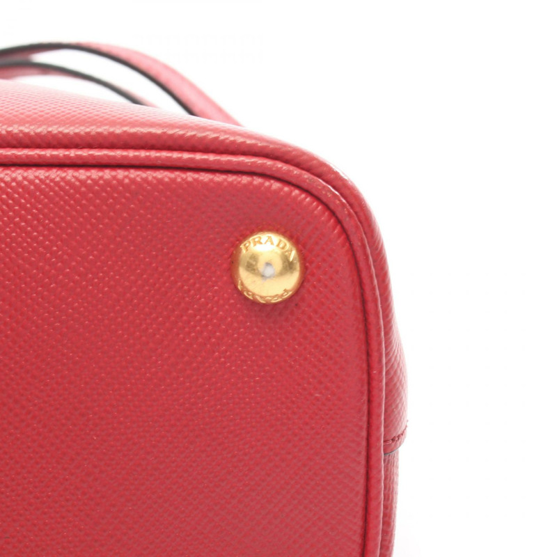 PRADA SAFFIANO CUIR 肩挎斜背包 BL0907 紅色皮革 二手 女士-8