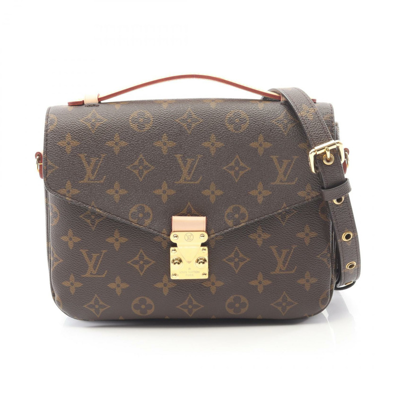 路易威登 Pochette Metis MM 斜背包 M44875 Monogram 棕色皮革-0
