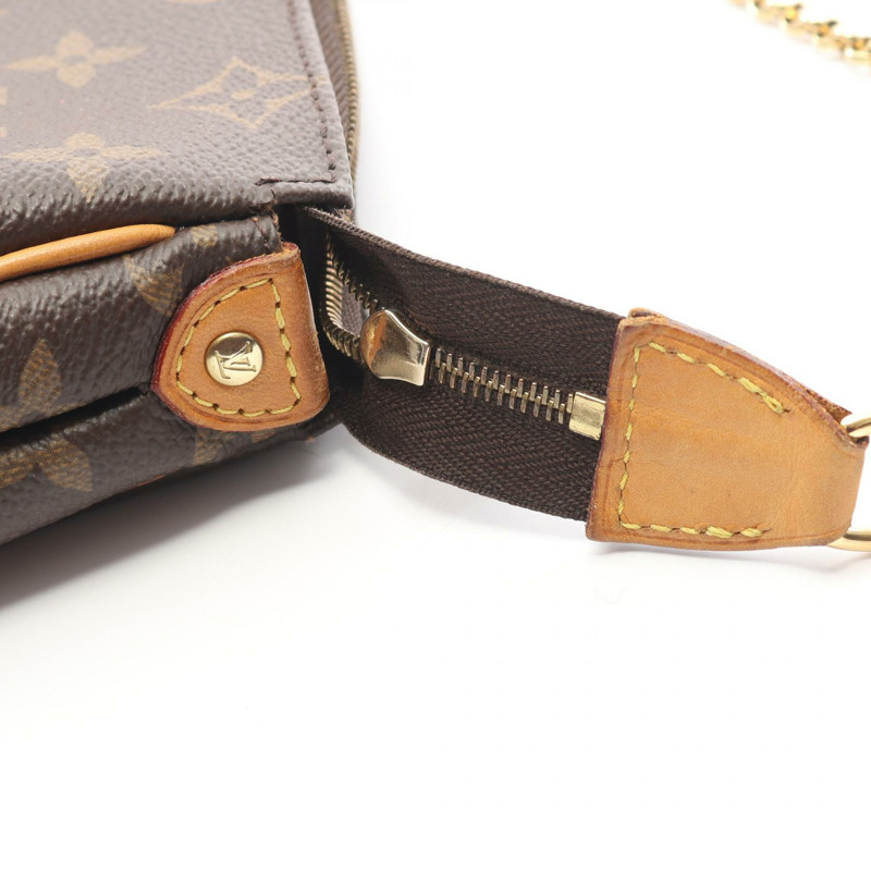 路易威登 Eva 單肩手提包 M95567 Monogram 皮革 棕色 二手 女士-6