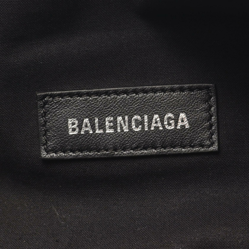 BALENCIAGA 男士黑色真皮腰帶臀包（二手）-3