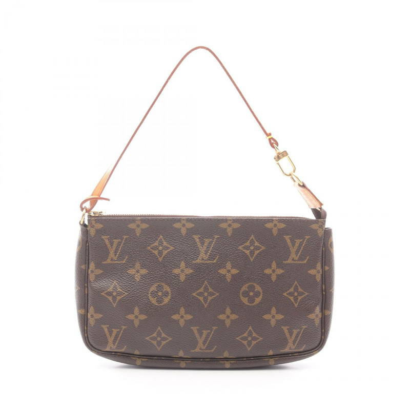 路易威登 Pochette Accessoires 手提包 M51980 Monogram 皮革 棕色 二手 LV-0