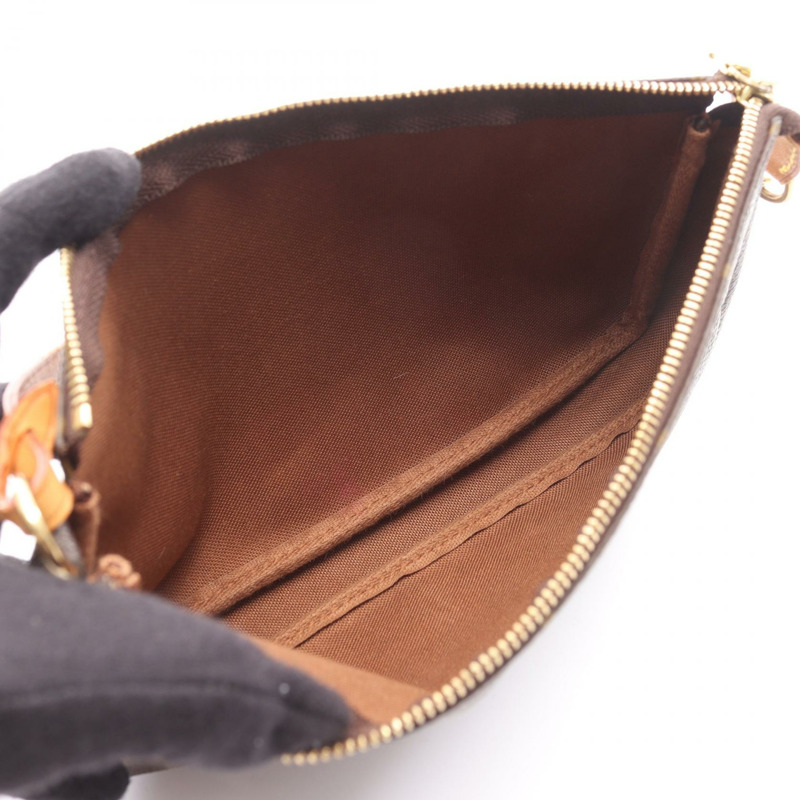 路易威登 Pochette Accessoires 手提包 M51980 Monogram 皮革 棕色 二手 LV-2