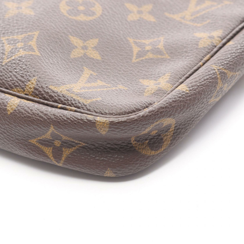 路易威登 Pochette Accessoires 手提包 M51980 Monogram 皮革 棕色 二手 LV-9