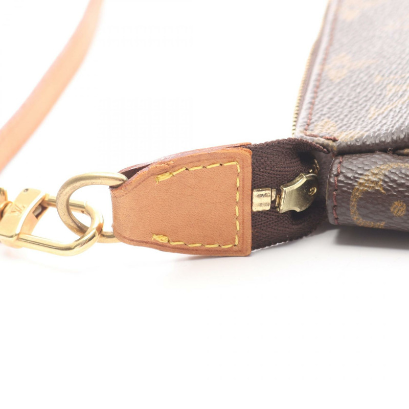 路易威登 Pochette Accessoires 手提包 M51980 Monogram 皮革 棕色 二手 LV-10