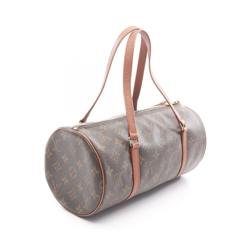 路易威登 Papillon 30 舊款手提包 M51365 Monogram 皮革棕色二手女士-1
