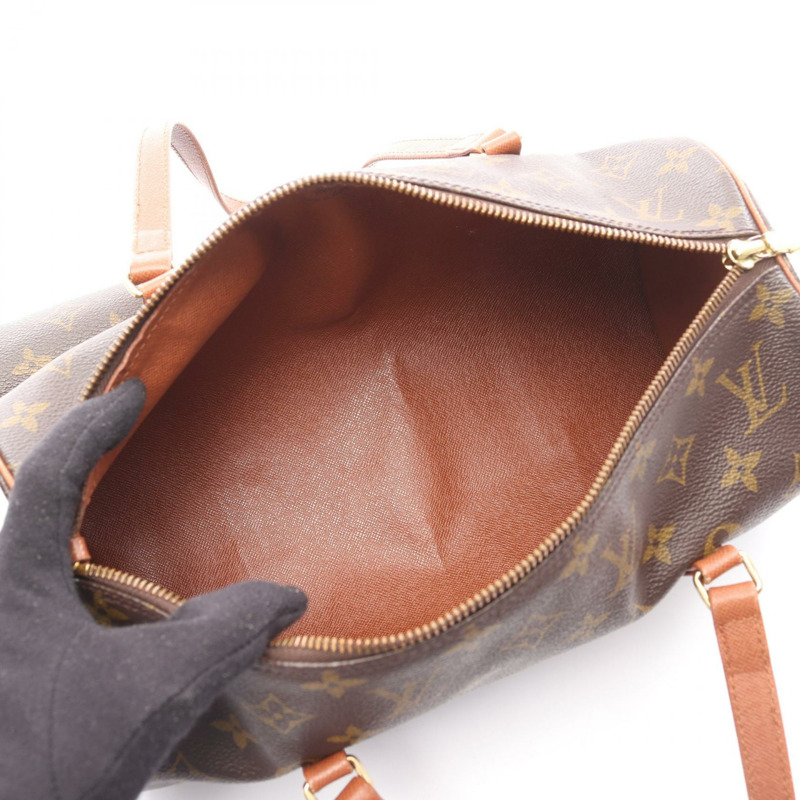 路易威登 Papillon 30 舊款手提包 M51365 Monogram 皮革棕色二手女士-2