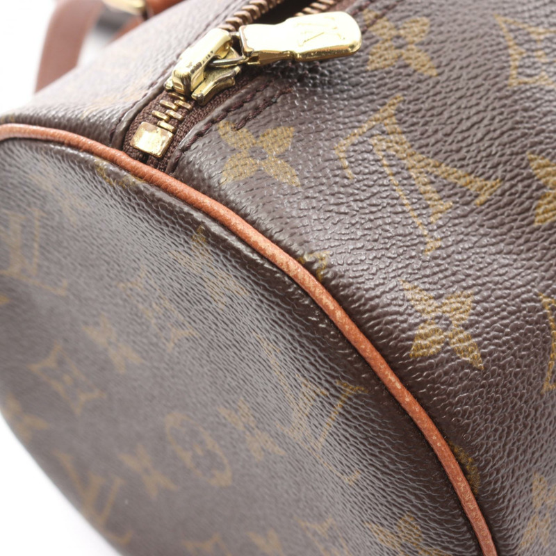 路易威登 Papillon 30 舊款手提包 M51365 Monogram 皮革棕色二手女士-5