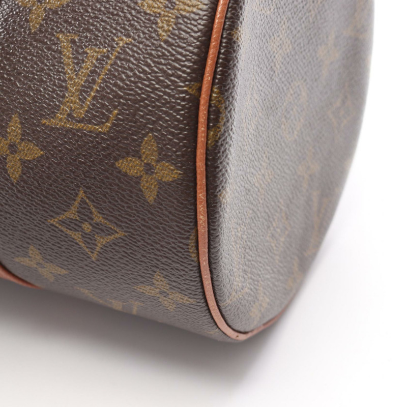 路易威登 Papillon 30 舊款手提包 M51365 Monogram 皮革棕色二手女士-6