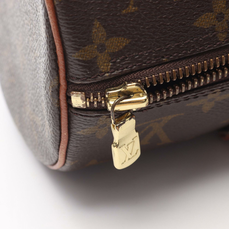 路易威登 Papillon 30 舊款手提包 M51365 Monogram 皮革棕色二手女士-12
