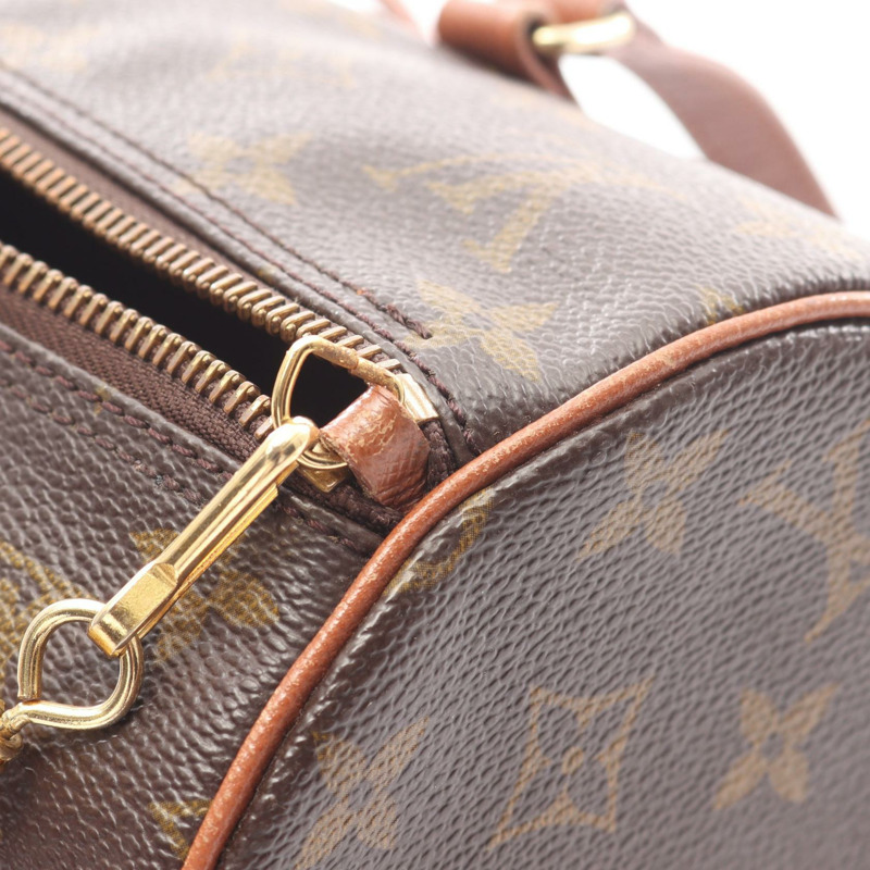 路易威登 Papillon 30 舊款手提包 M51365 Monogram 皮革棕色二手女士-14