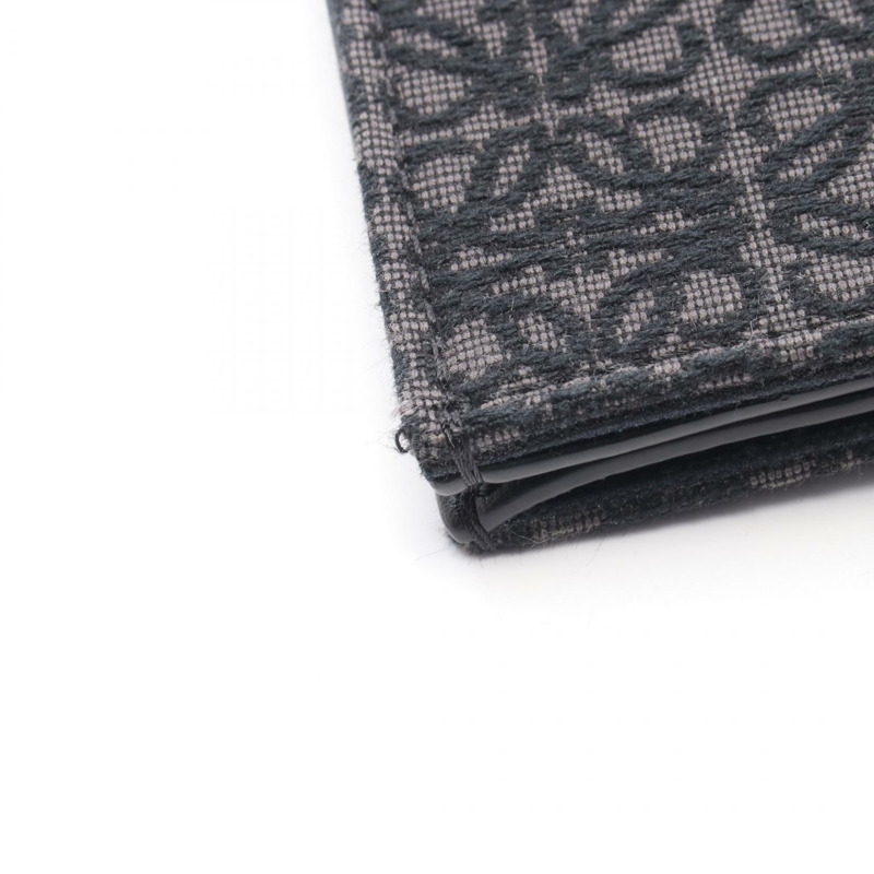 LOEWE Buckle Horizontal Anagram 手提單肩包,帆布皮革,黑色/灰色,二手-7