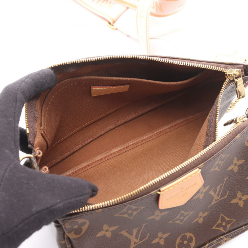 路易威登 Multi Pochette Accessoires 鏈條單肩包 M44840 Monogram 二手-2