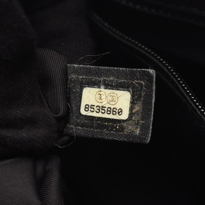 香奈兒新款旅行系列 MM 手袋 A15991 皮革尼龍帆布 黑色 二手 女士-4