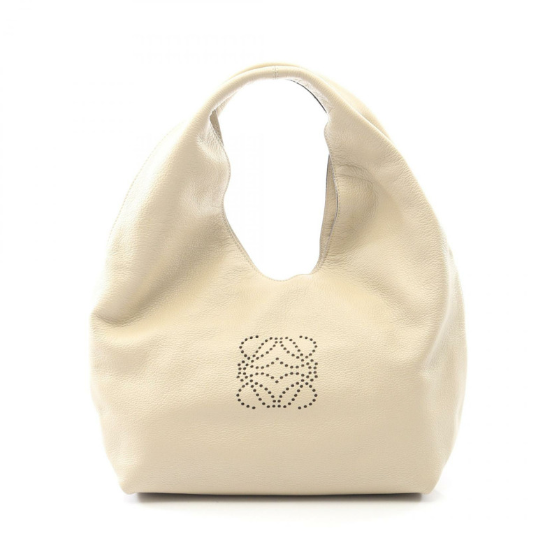 LOEWE 小號 Dunas 單肩包，米色皮革，二手女款-0