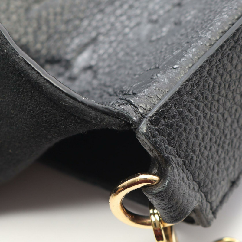 路易威登 Pochette Felicie 鏈條斜背包 M82477 黑色皮革-6