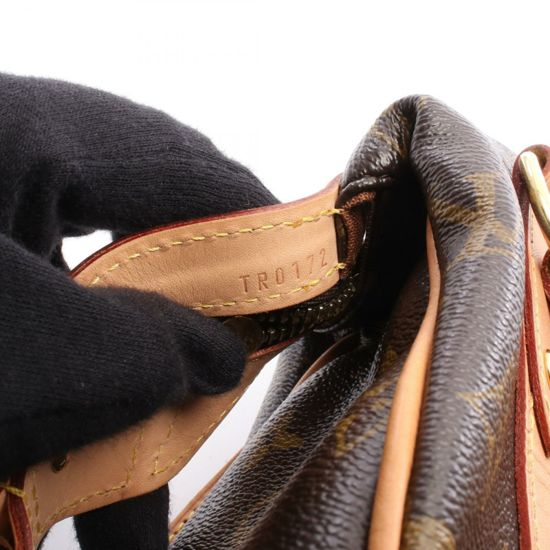 路易威登 Stresa PM 單肩包 M51186 Monogram 帆布皮革棕色二手-4