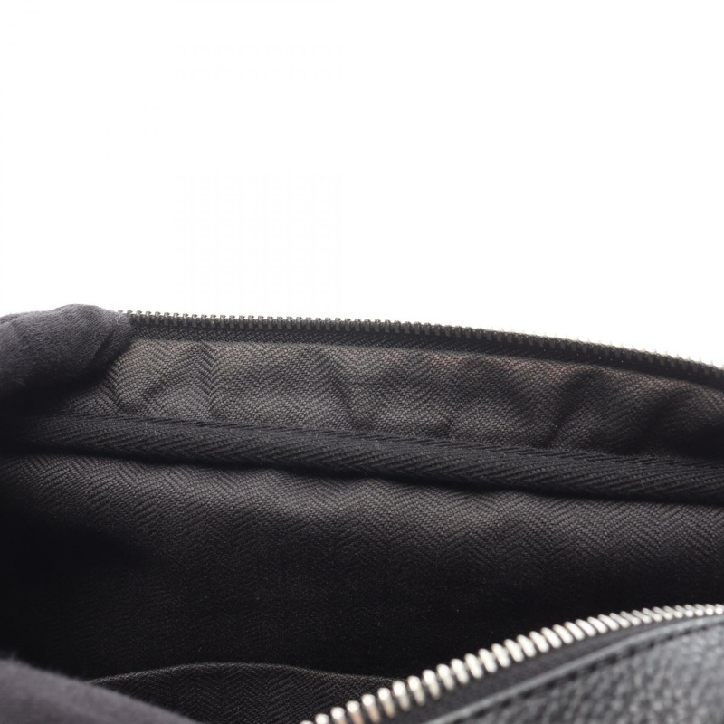 LOEWE 軍裝信差 XS 斜背單肩包 皮革 黑色 二手 男士-5