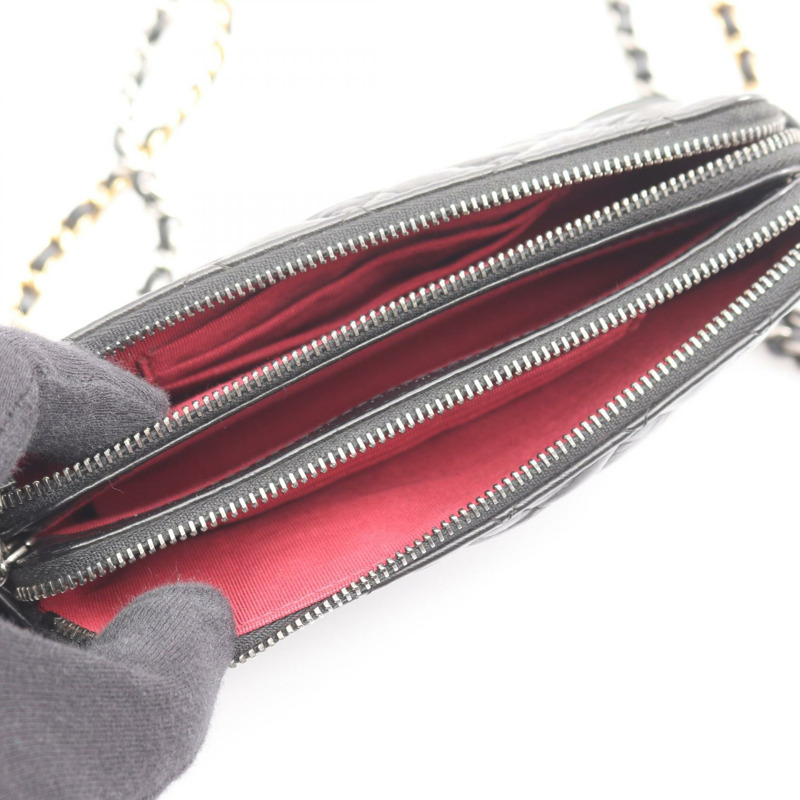 香奈兒 Gabrielle COCO 標誌鏈單背包 A94505 小牛皮 黑色-2