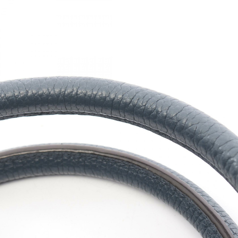 CELINE Luggage Micro Shopper 手提包 167793 皮革 海軍藍 二手 女士-5