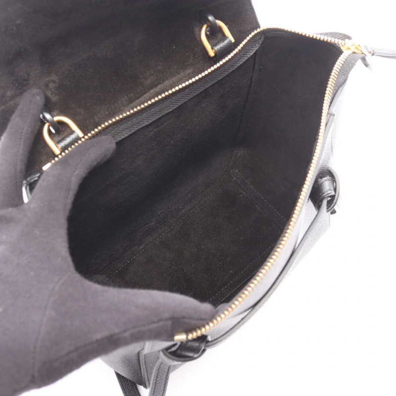 CELINE BELT BAG NANO 腰包 nano 單肩手提包 皮革 黑色 二手 女士-2