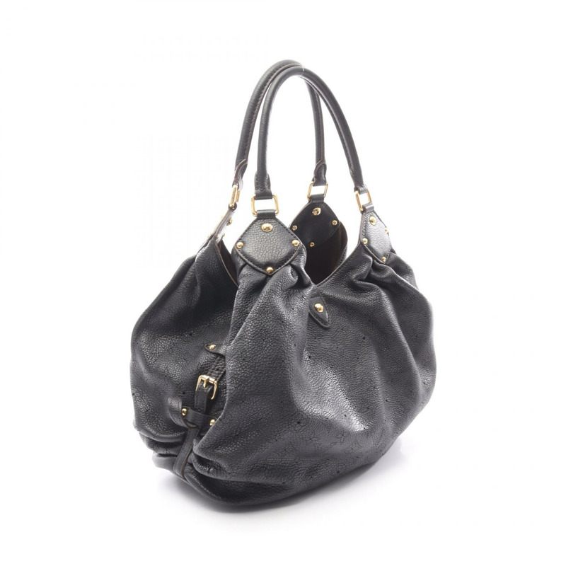 路易威登 Mahina L 單肩手提包 M95765 Mahina 皮革黑色二手女士-1