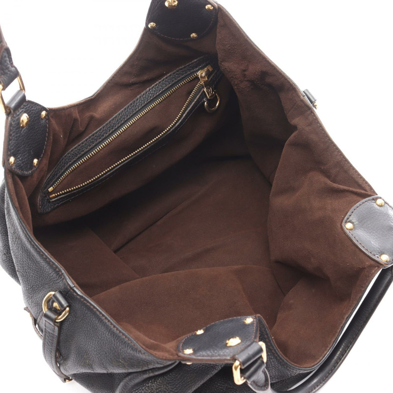 路易威登 Mahina L 單肩手提包 M95765 Mahina 皮革黑色二手女士-2