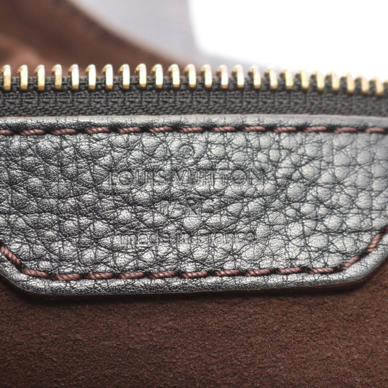 路易威登 Mahina L 單肩手提包 M95765 Mahina 皮革黑色二手女士-3