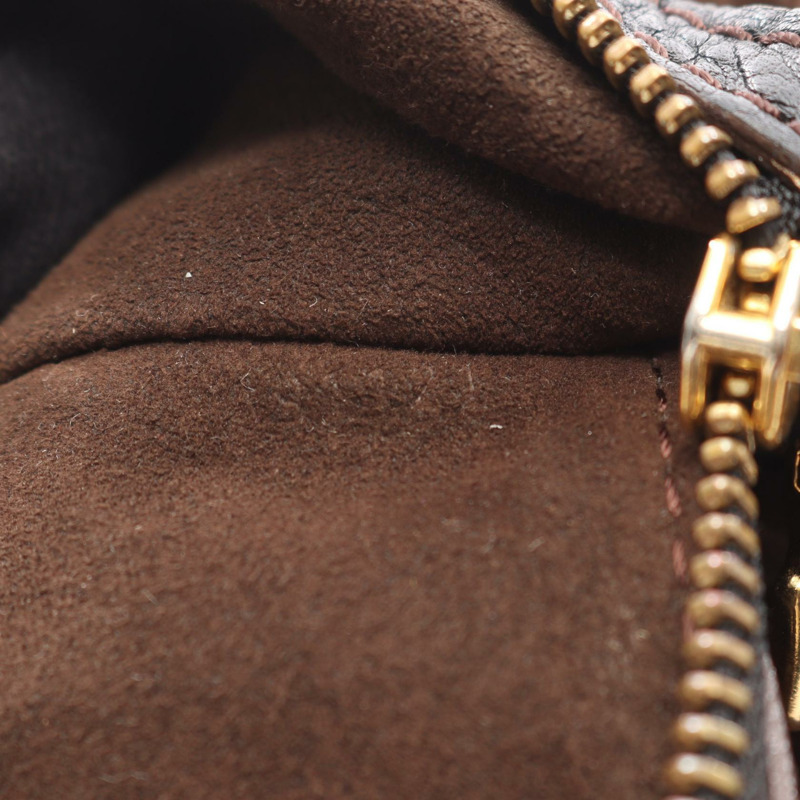 路易威登 Mahina L 單肩手提包 M95765 Mahina 皮革黑色二手女士-4