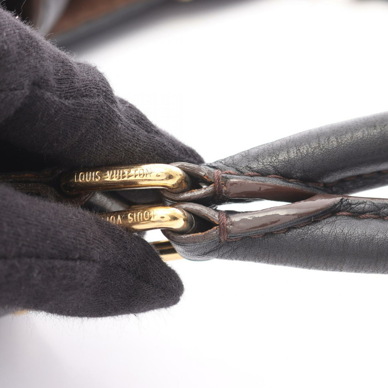 路易威登 Mahina L 單肩手提包 M95765 Mahina 皮革黑色二手女士-7