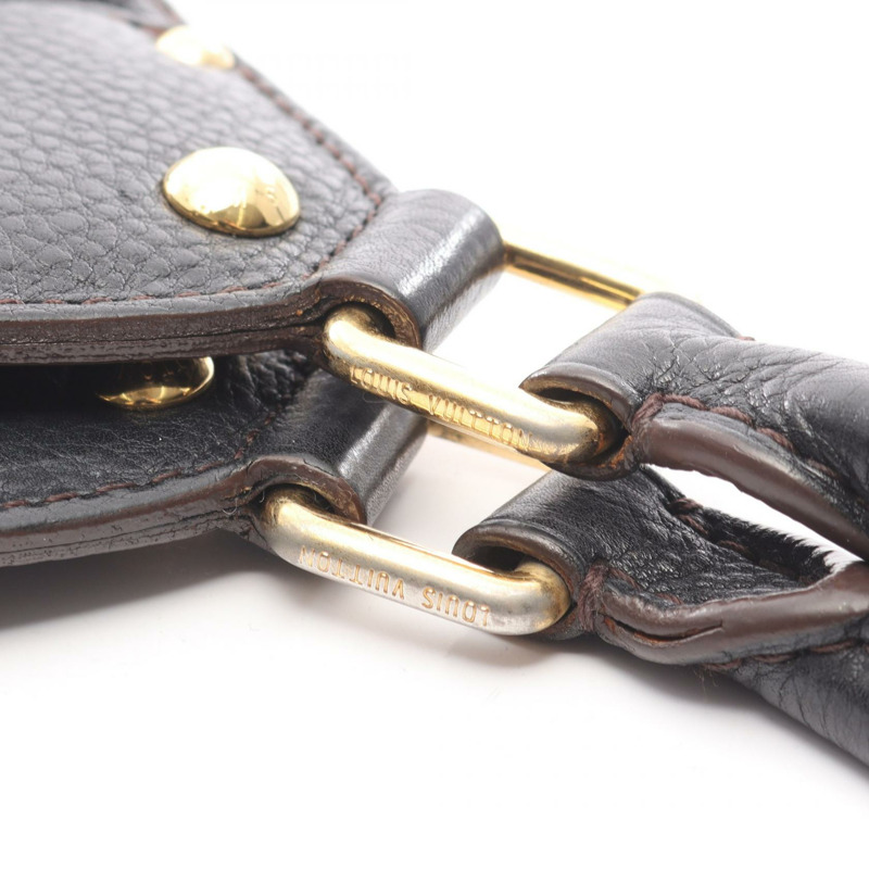 路易威登 Mahina L 單肩手提包 M95765 Mahina 皮革黑色二手女士-8