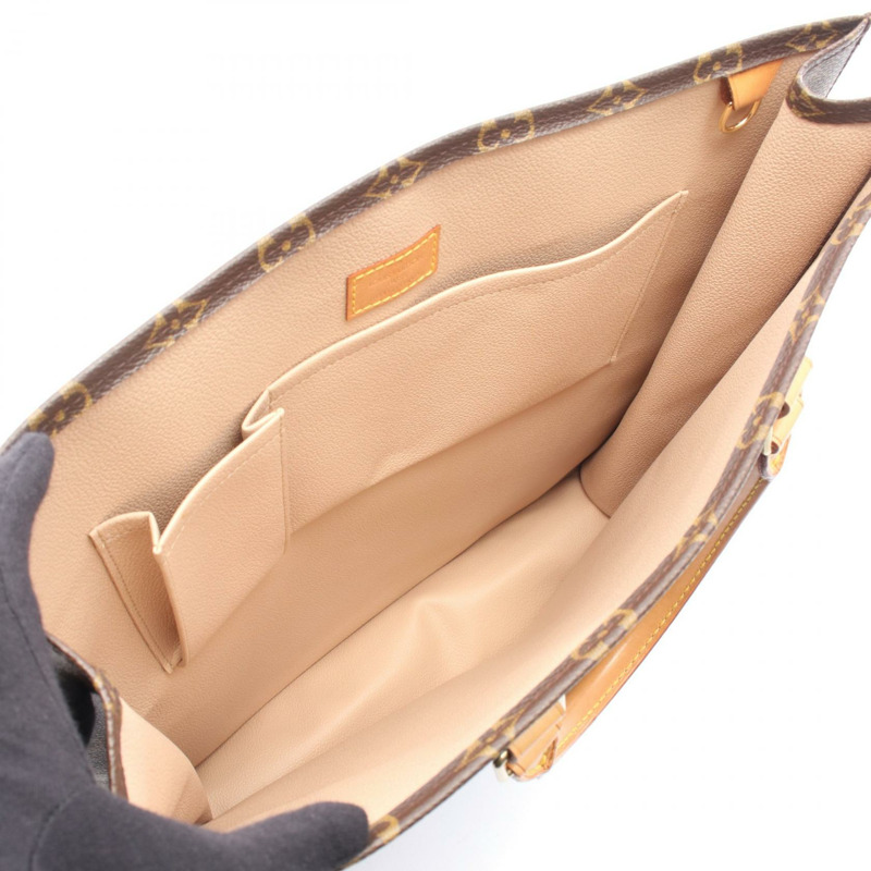 路易威登 Sac Plat 手提包 M51140 Monogram 帆布皮革棕色二手 LV-2