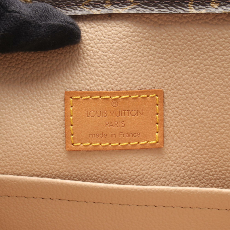 路易威登 Sac Plat 手提包 M51140 Monogram 帆布皮革棕色二手 LV-3