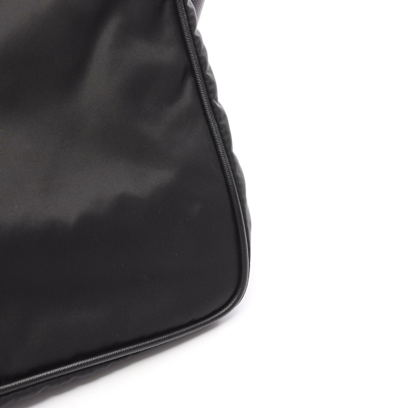 PRADA TESSUTO SAFFIANO 單肩斜背包 V166 尼龍皮革 黑色 二手-6