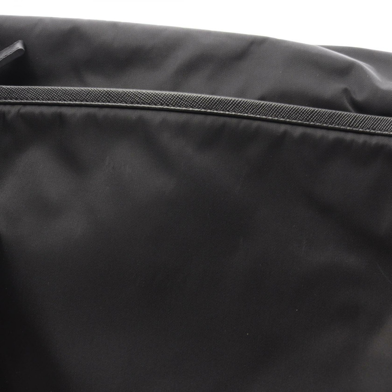 PRADA TESSUTO SAFFIANO 單肩斜背包 V166 尼龍皮革 黑色 二手-8