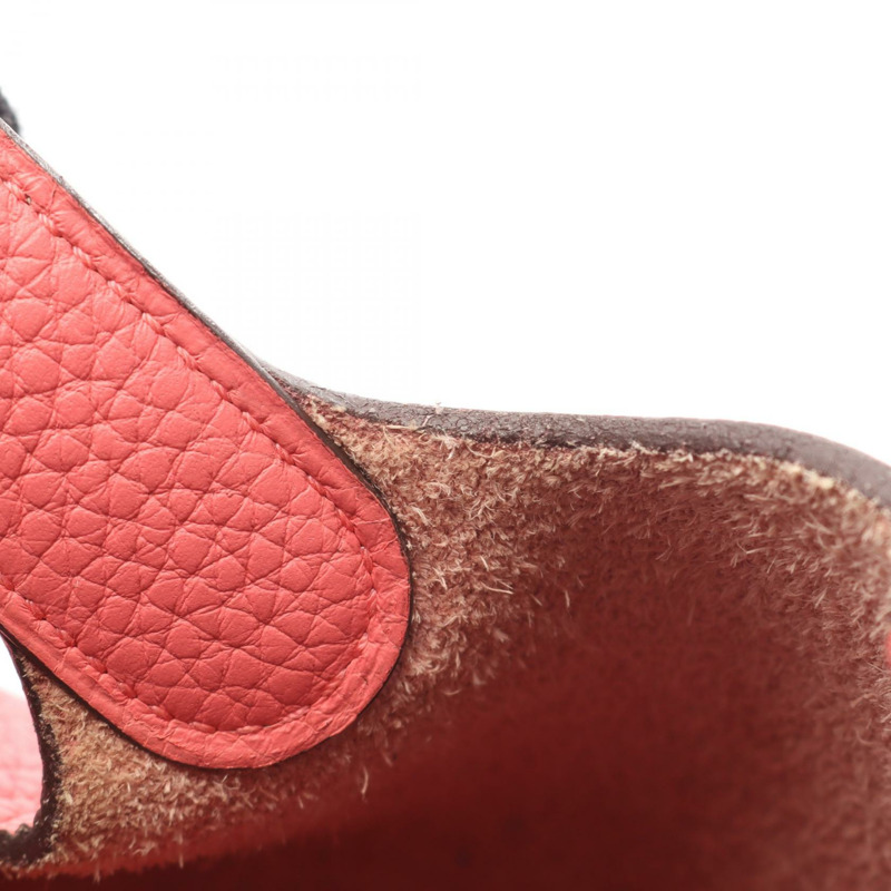 愛馬仕 Picotin Lock PM 托特包,Clemence 皮革,粉紅色玫瑰色,SHW 五金,二手-5