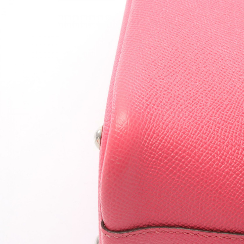 愛馬仕 Bolide 27 肩背包，Epsom 皮革，粉紅玫瑰杜鵑花色，SHW 五金，二手-8