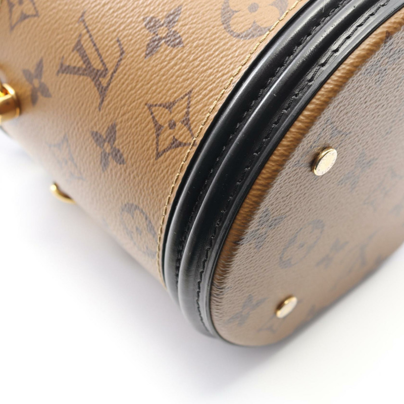 路易威登 Cannes 斜背包 M43986 Monogram Reverse 棕色皮革-5