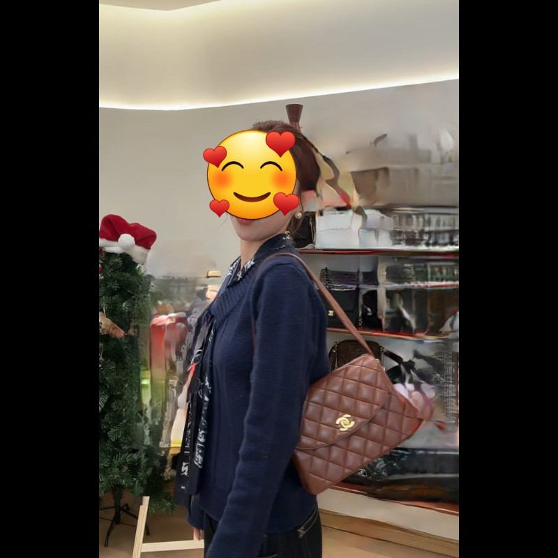 Chanel 香奈兒 24k金vintage 焦糖巧克力金扣kelly中古包 卡標齊-14