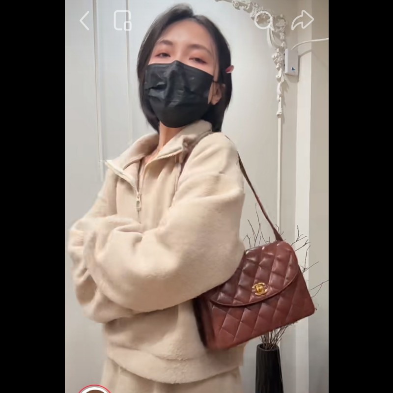 Chanel 香奈兒 24k金vintage 焦糖巧克力金扣kelly中古包 卡標齊-13